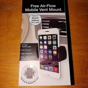 Free Air-Flow Mobile Vent Mount For iPhone & Samsung With 360° Rotation & Tilt